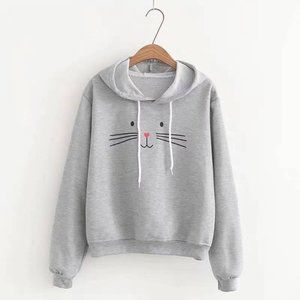 Cute Hoodie Animals Grey